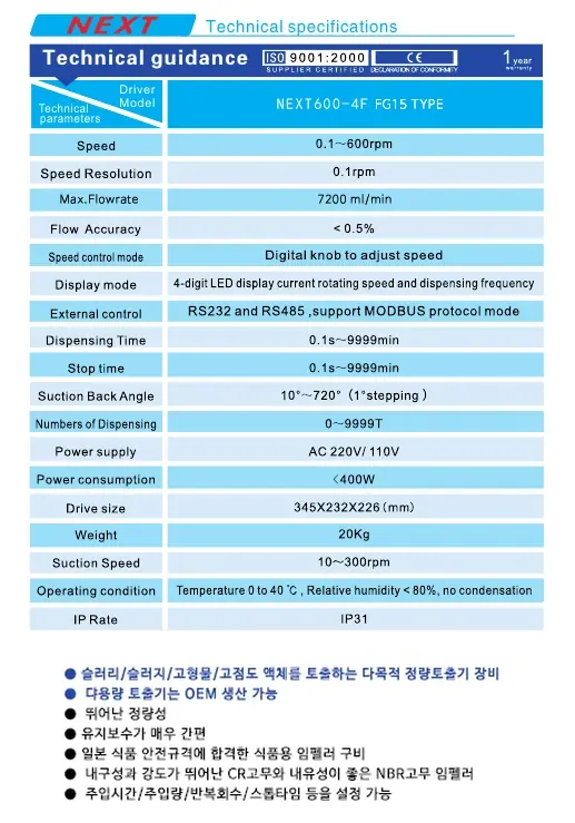 NEXT 600-4F FG15 상세 이미지 1